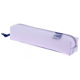 OXFORD LIVE & GO ESTUCHE CUADRADO PEQUEÑO - MATERIAL ACOLCHADO - GOMA ELASTICA PARA UNIRLO AL CUADERNO - MALVA