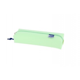 OXFORD LIVE & GO ESTUCHE RECTANGULAR MEDIANO - MATERIAL ACOLCHADO - GOMA ELASTICA PARA UNIRLO AL CUADERNO - VERDE