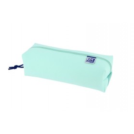 OXFORD LIVE & GO ESTUCHE CUADRADO GRANDE - MATERIAL ACOLCHADO - GOMA ELASTICA PARA UNIRLO AL CUADERNO - AZUL