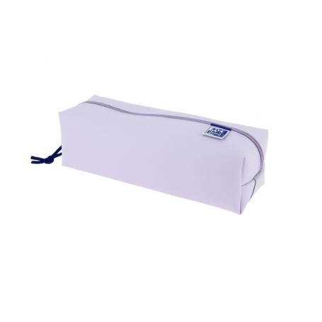 OXFORD LIVE & GO ESTUCHE CUADRADO GRANDE - MATERIAL ACOLCHADO - GOMA ELASTICA PARA UNIRLO AL CUADERNO - MALVA
