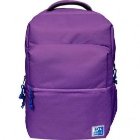 OXFORD B-READY MOCHILA 28L - TAMAÑO 42X30X15CM - BOLSILLO ACOLCHADO - ASA SUPERIOR - POLIESTER RECICLADO RPET - LILA