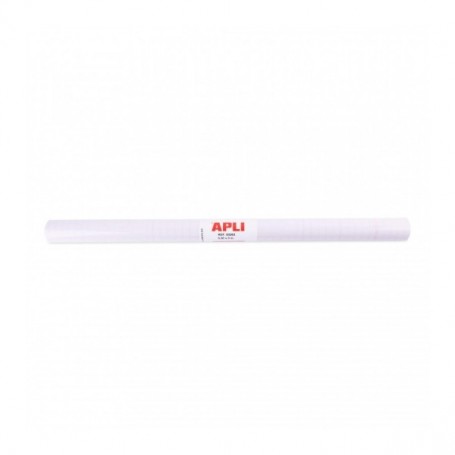 APLI ROLLO DE POLIPROPILENO TRANSPARENTE 3X0.50M 50 MICRAS - ADHESIVO REPOSICIONABLE - SISTEMA EASY PEEL - CUADRICULA DE PRECISI
