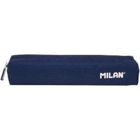 MILAN SERIE 1918 ESTUCHE MINI REDONDO - TEJIDO RESISTENTE A LAS ROTURAS Y RASGADURAS - MEDIDAS 20,5X4,5X5CM - AZUL OSCURO