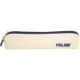 MILAN SERIE 1918 ESTUCHE MINI REDONDO - TEJIDO RESISTENTE A LAS ROTURAS Y RASGADURAS - MEDIDAS 20,5X4,5X5CM - BEIGE