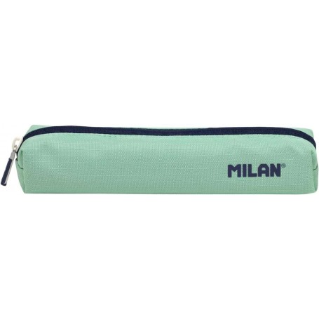 MILAN SERIE 1918 ESTUCHE MINI REDONDO - TEJIDO RESISTENTE A LAS ROTURAS Y RASGADURAS - MEDIDAS 20,5X4,5X5CM - VERDE