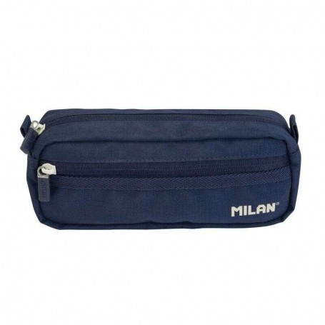 MILAN COLECCION 430 ESTUCHE PORTATODO RECTANGULAR 2 COMPARTIMENTOS - TEJIDO RESISTENTE A LAS ROTURAS Y RASGADURAS - MEDIDAS 21X8
