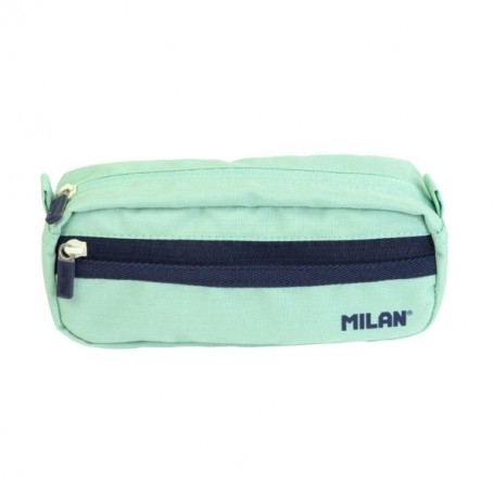 MILAN SERIE 1918 ESTUCHE PORTATODO RECTANGULAR 2 COMPARTIMENTOS - TEJIDO RESISTENTE A LAS ROTURAS Y RASGADURAS - MEDIDAS 21X8,5X
