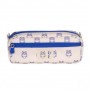 MILAN COLECCION 460 PORTATODO RECTANGULAR - 2 COMPARTIMENTOS CON CREMALLERA - BEIGE/AZUL
