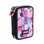 MILAN ALIENS 2 PLUMIER DE 2 PISOS CON REGLA - SACAPUNTAS - GOMAS DE BORRAR - LAPICES DE GRAFITO Y DE COLORES - ROTULADORES - BOL