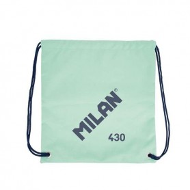 MILAN SERIE 1918 BOLSA/MOCHILA DE TIRAS GRANDE - TEJIDO 'RIPSTOP' LIGERO Y RESISTENTE - MEDIDAS 34X42X0.7CM - VERDE