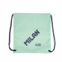 MILAN SERIE 1918 BOLSA/MOCHILA DE TIRAS GRANDE - TEJIDO 'RIPSTOP' LIGERO Y RESISTENTE - MEDIDAS 34X42X0.7CM - VERDE