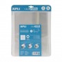 APLI PACK DE 5 FORROS PARA LIBROS 300MM DE POLIPROPILENO 75 MICRAS - SOLAPA AUTOAJUSTABLE - FACIL FORRADO EN 3 PASOS - SIN NECES