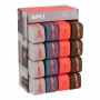 APLI NEON EXPOSITOR DE 16 ESTUCHES DE SILICONA RECTANGULAR - CREMALLERA REPELENTE AL AGUA - MEDIDAS 75X185X55MM - COLORES SURTID