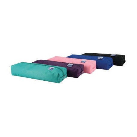 OXFORD KANGOO TEENS ESTUCHE RECTANGULAR MEDIANO - GOMA ELASTICA PARA UNIRLO AL CUADERNO - COLORES SURTIDOS