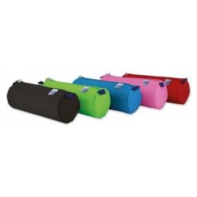 OXFORD KANGOO KIDS ESTUCHE REDONDO GRANDE - POLIESTER RESISTENTE - COLORES SURTIDOS