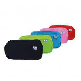 OXFORD KANGOO KIDS ESTUCHE TRIPLE - 3 CREMALLERAS - POLIESTER RESISTENTE - TAMAÑO COMPACTO DE 22.5X11X7CM - COLORES SURTIDOS