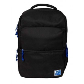 OXFORD B-READY MOCHILA ESCOLAR - TIRANTES ACOLCHADOS Y AJUSTABLES - TAMAÑO 42X30X15CM - NEGRO