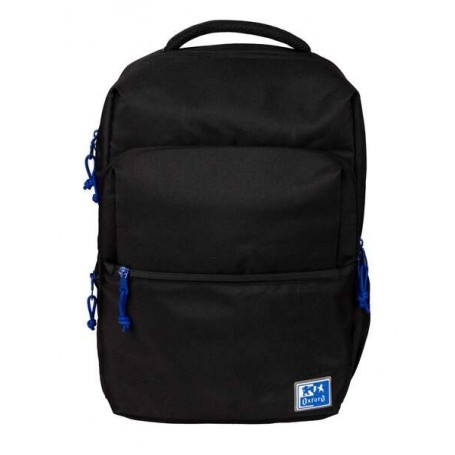 OXFORD B-READY MOCHILA ESCOLAR - TIRANTES ACOLCHADOS Y AJUSTABLES - TAMAÑO 42X30X15CM - NEGRO