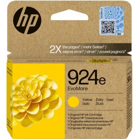 HP 924E XL AMARILLO - CARTUCHO DE TINTA ORIGINAL (800 PAG) - 4K0U9NE