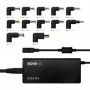 AISENS ASLC-90WAUTO-BK - CARGADOR UNIVERSAL PARA PORTATIL  90W - AUTOMATICO - 12 CLAVIJAS - HASTA 5A - NEGRO