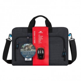 RIVACASE BUNDLE 5058 BLACK - MALETIN PORTATIL HASTA 17.3" + RATON - NEGRO