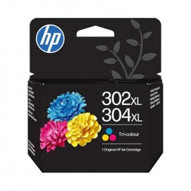 HP 302XL / 304XL COLOR - CARTUCHO DE TINTA ORIGINAL (300 PAG) - B7RT8AE/F6U67AE/N9K07AE