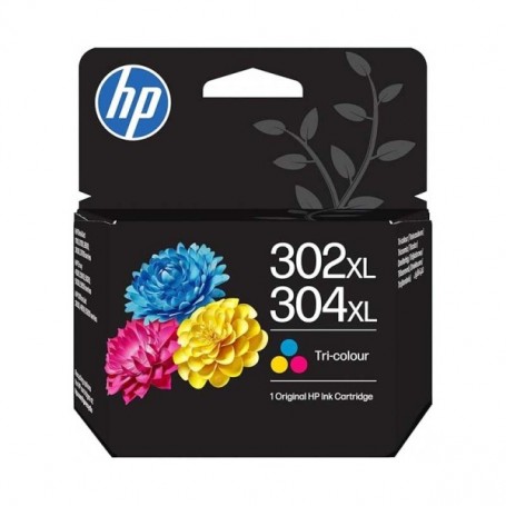 HP 302XL / 304XL COLOR - CARTUCHO DE TINTA ORIGINAL (300 PAG) - B7RT8AE/F6U67AE/N9K07AE
