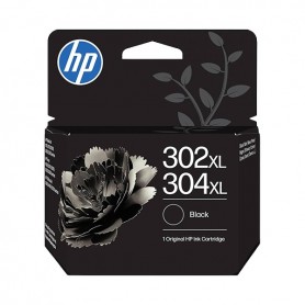 HP 302XL / 304XL NEGRO - CARTUCHO DE TINTA ORIGINAL (300 PAG) - B7RT9AE / F6U68AE / N9K08AE