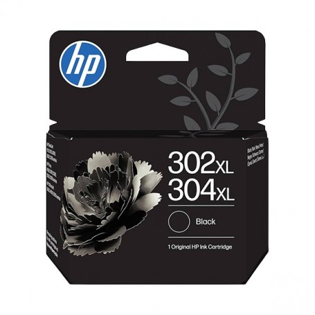 HP 302XL / 304XL NEGRO - CARTUCHO DE TINTA ORIGINAL (300 PAG) - B7RT9AE / F6U68AE / N9K08AE