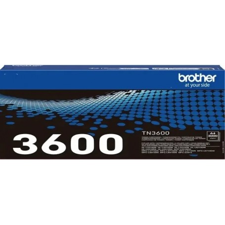 BROTHER TN3600 NEGRO - TONER ORIGINAL (3.000 PAG)