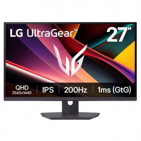LG ULTRAGEAR G6 - MONITOR GAMING 27" IPS QHD 200HZ - PIVOTANTE - REGULABLE EN ALTURA - 2 X HDMI - DISPLAYPORT - NEGRO