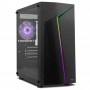 NOX HUMMER INFINITY ZETA - CAJA GAMING M-ATX - 1 VENTILADOR ARGB RAINBOW - LATERAL CRISTAL TEMPLADO - NEGRO