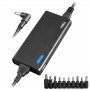 NOX CARGADOR UNIVERSAL PARA PORTATIL 90W - AUTOMATICO - 10 CLAVIJAS - HASTA 6A - PUERTO USB  - NEGRO