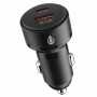 ONE+ NA0551 NE - CARGADOR DE COCHE 38W - 2 PUERTOS USB-C + USB-A - PD-QC3.0 - SIN CABLE - NEGRO
