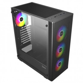 UNYKACH MIR 100 - CAJA GAMING ATX - 4 VENTILADORES 120MM ARGB - NEGRO