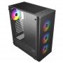 UNYKACH MIR 100 - CAJA GAMING ATX - 4 VENTILADORES 120MM ARGB - NEGRO