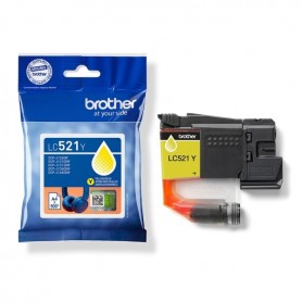 BROTHER LC521 AMARILLO - CARTUCHO DE TINTA ORIGINAL (500 PAG) - LC521Y