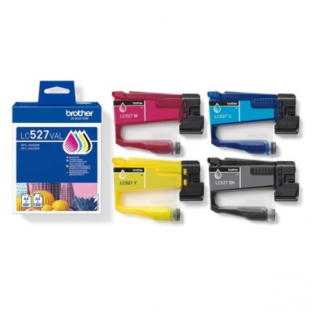 BROTHER LC527 PACK DE 4 CARTUCHOS DE TINTA ORIGINALES (1X1300 PAG + 3X900 PAG) - LC527VAL