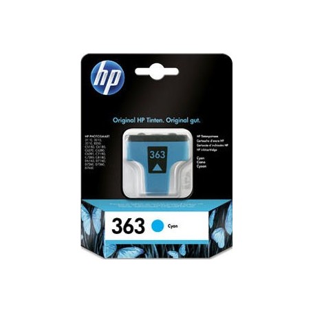 HP 363 CYAN - CARTUCHO DE TINTA ORIGINAL (350 PAG) - C8771EE