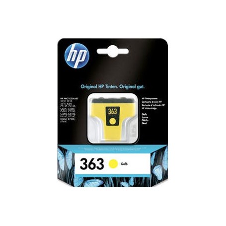 HP 363 AMARILLO - CARTUCHO DE TINTA ORIGINAL (490 PAG) - C8773EE