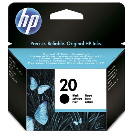 HP 20 NEGRO - CARTUCHO DE TINTA ORIGINAL (28 ML) - C6614DE