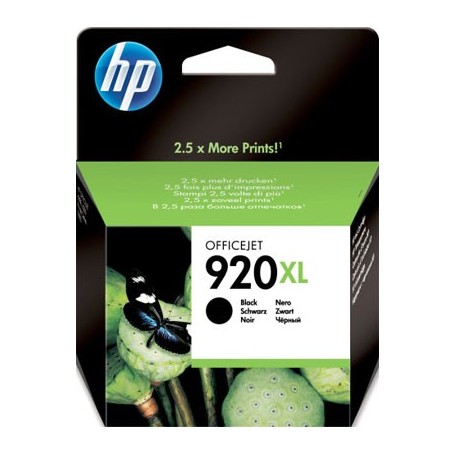 HP 920XL NEGRO - CARTUCHO DE TINTA ORIGINAL  (49 ML) - CD975AE