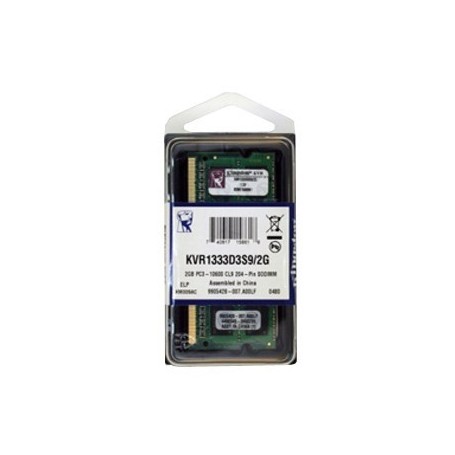 2GB MEMORIA SODIMM DDR-3 1333MHZ PC3-10600 KINGSTON