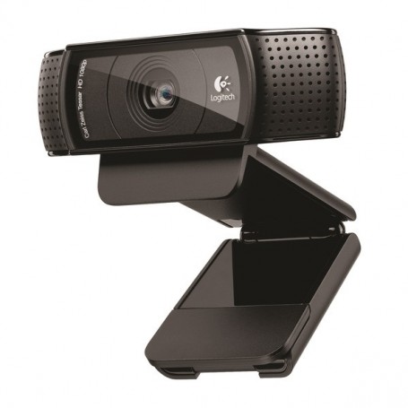 LOGITECH C920 - WEBCAM HD PRO 1080P - USB 2.0 - MICROFONOS INTEGRADOS - ENFOQUE AUTOMATICO - CABLE DE 1.83M - NEGRO