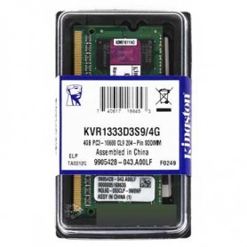 4GB MEMORIA SODIMM DDR-3 1333MHZ PC3-10600 KINGSTON