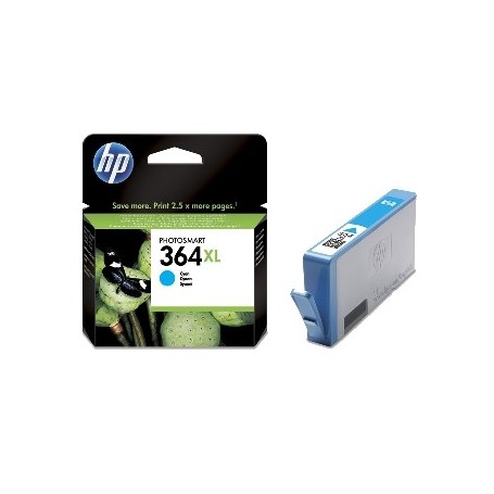 HP 364 XL CYAN - CARTUCHO DE TINTA ORIGINAL (14.6ML) - CB323EE