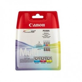 CARTUCHO CANON PACK CLI-521 CYAN / MAGENTA / AMARILLO (1 UD/COLOR)