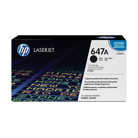 TONER HP CE260A (647A) NEGRO (8000 PAG)