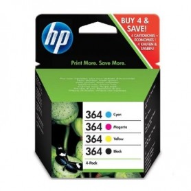 CARTUCHO HP 364 (N9J73AE) PACK 4 COLORES NEGRO / CYAN / MAGENTA / AMARILLO