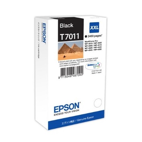 CARTUCHO EPSON T7011 XXL (3400 PAG.) NEGRO